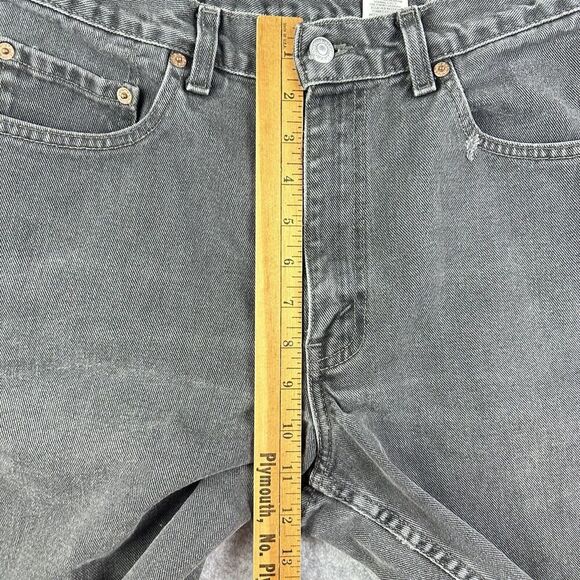 VTG Levis 550 Jean Shorts Jorts Mens 34 Relaxed Fit Cut Off Distressed Grunge* - Picture 8 of 11